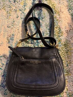 Marc Jacobs Pebbled Leather Mini Saddle Crossbody Bag